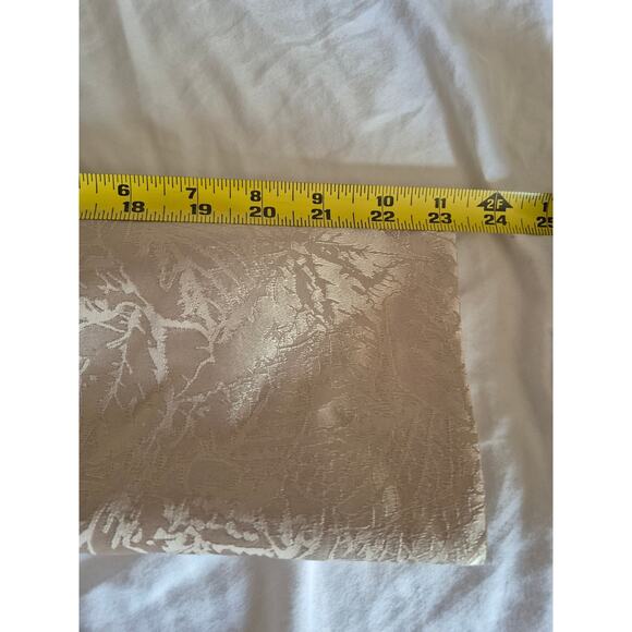 VTG Women Sz14 Brocade Le Suit Skirt Suit Ivory Bow Lined Luxury Old Money Chic - Picture 13 of 13